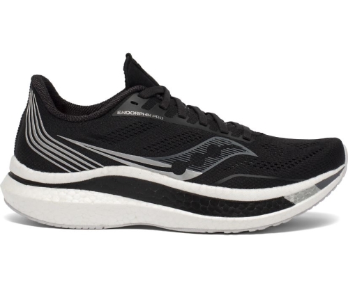 Tenis Saucony Endorphin Pro Mujer Zapatillas Running Negras / Plateadas México MX-923-GK